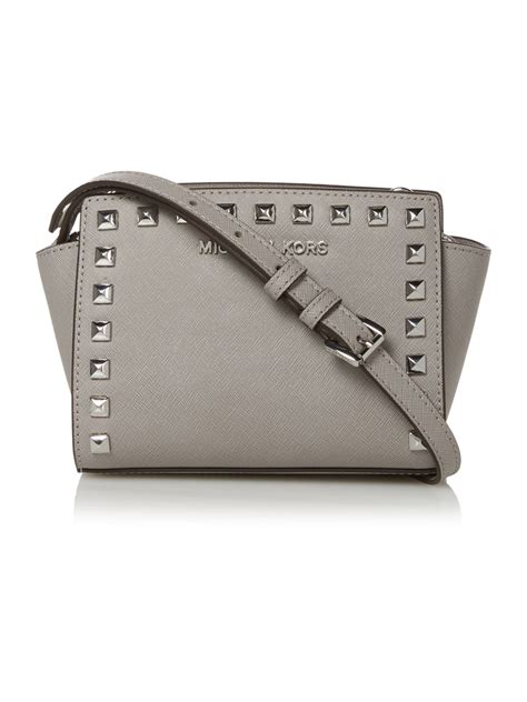 house of fraser michael kors grey bag|Michael Kors crossover body bag.